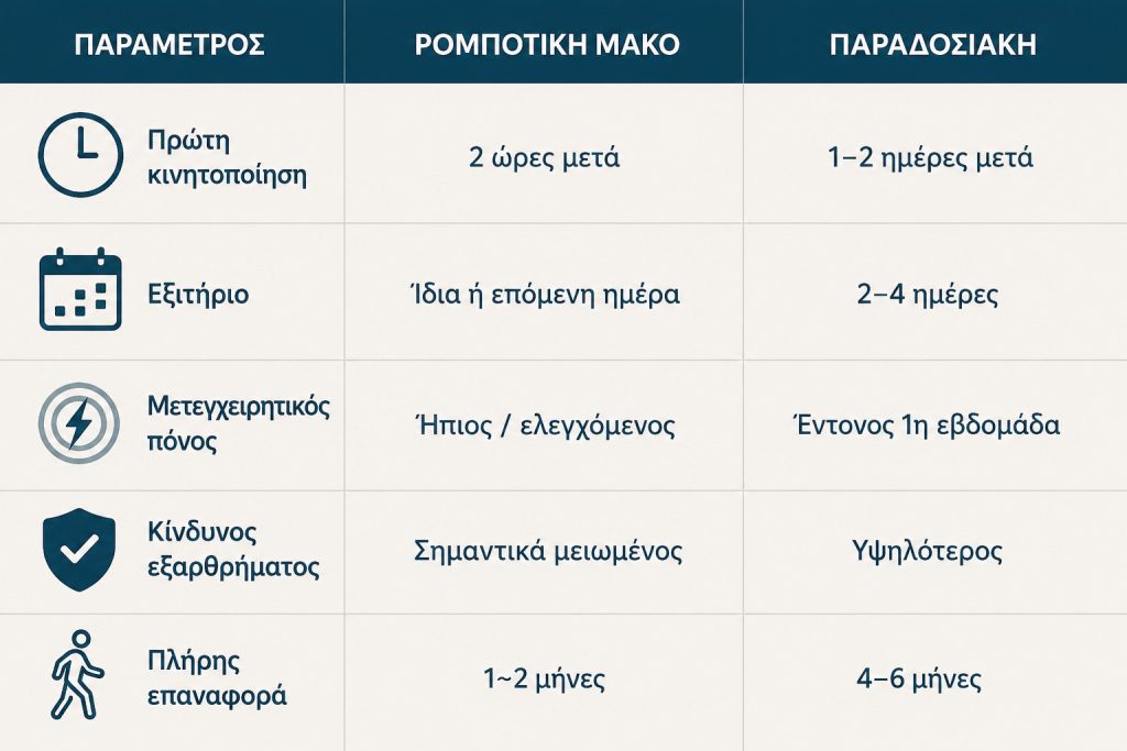ρομποτική vs παραδοσιακή